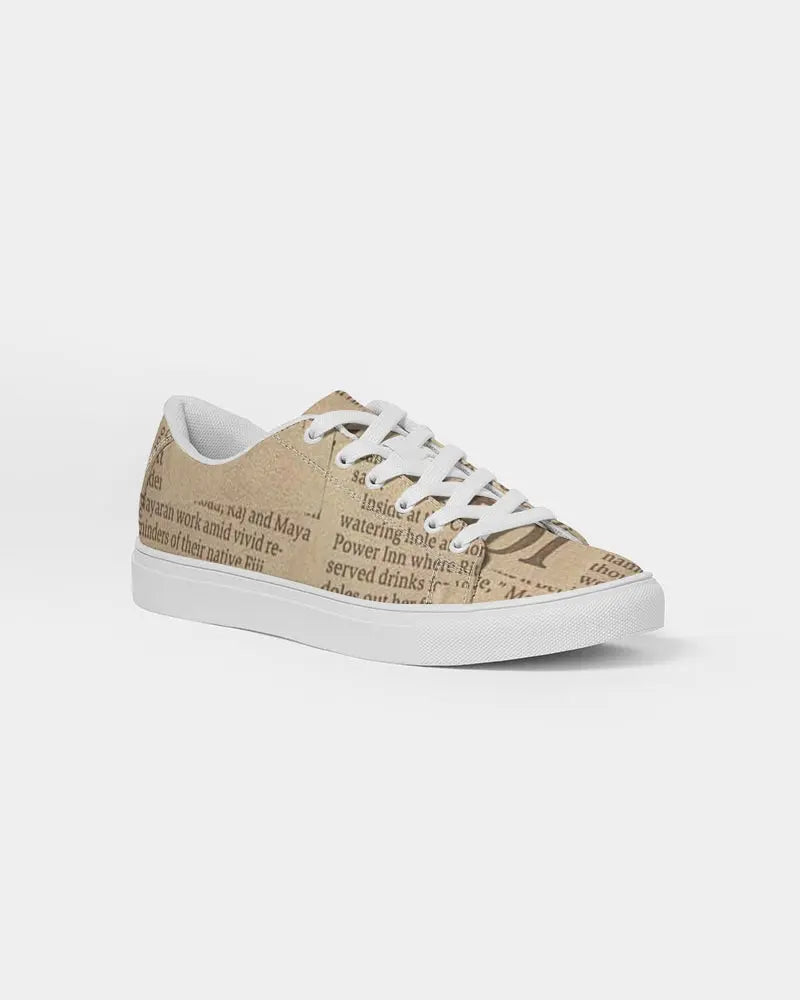 Vintage Style  Men's Faux-Leather Sneaker - IAKAM