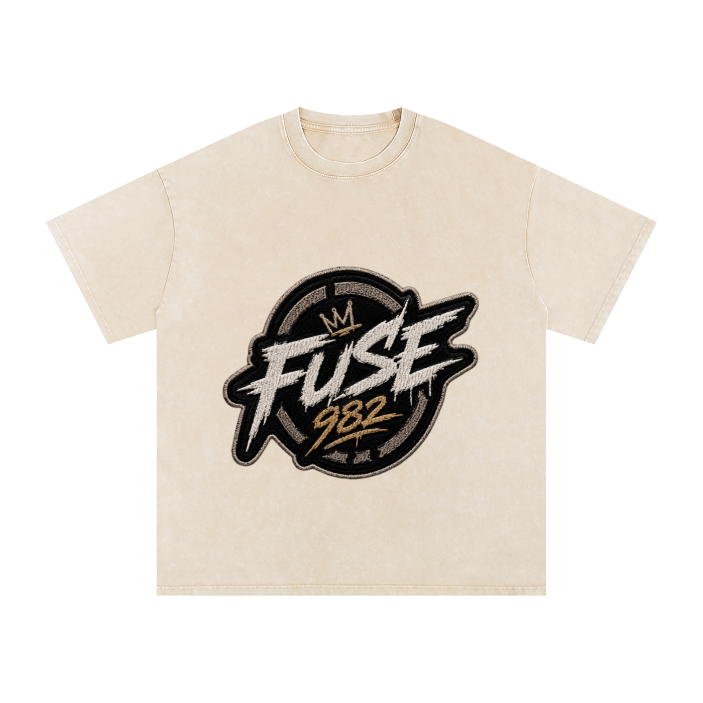 Fuse982 Snow Washed Oversized Cotton T-Shirt