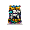 I paused my game Sublimation Linen Drawstring Sack