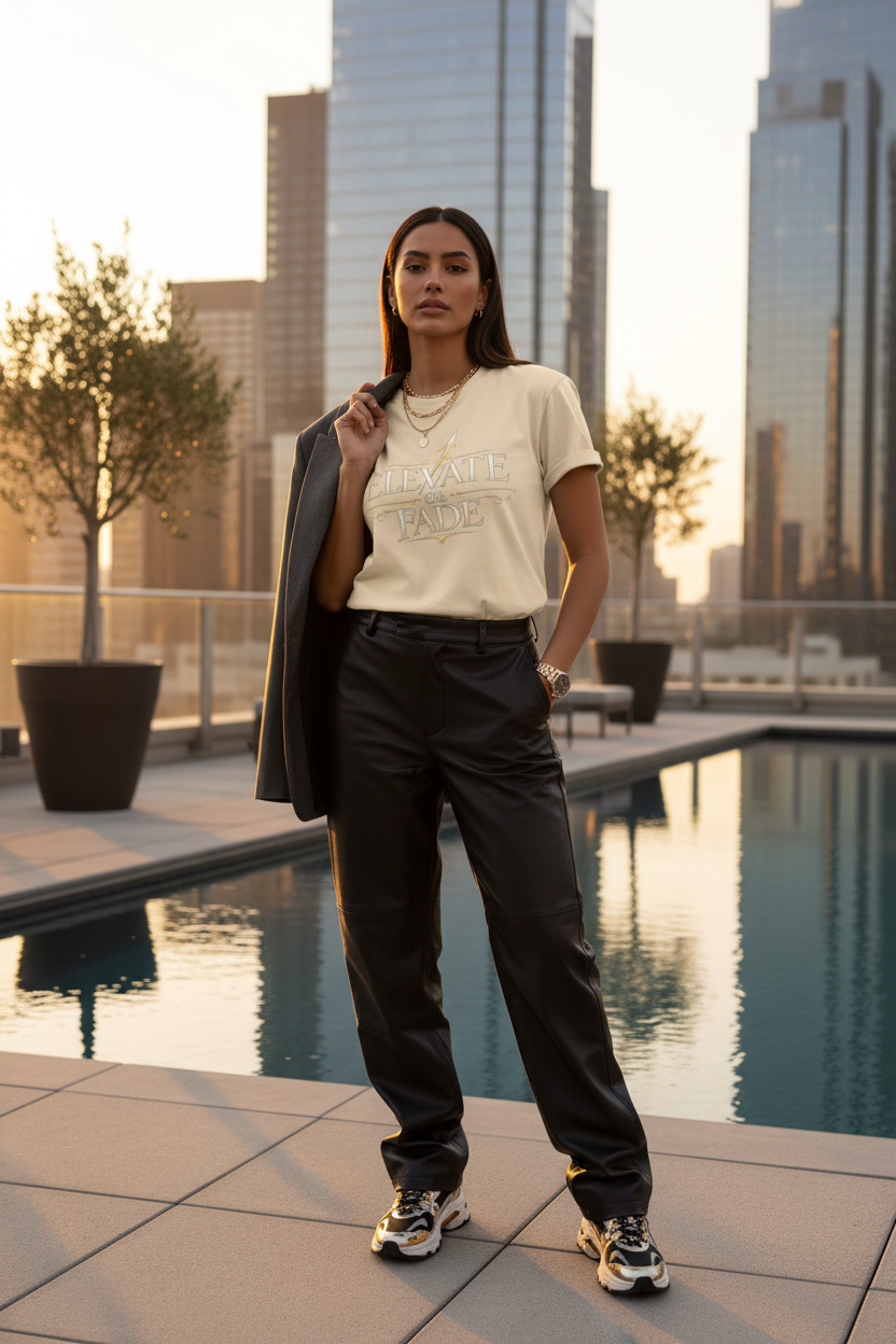 Elevate or Fade Graphic Tee - Rooftop