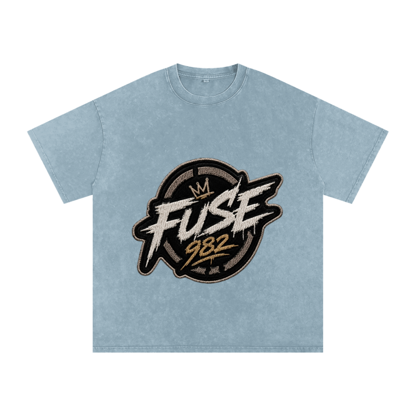 Fuse982 Snow Washed Oversized Cotton T-Shirt