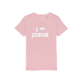 I love Jesus Organic Jersey Kids T-Shirt for Little Believers - Perfect I love Jesus Kids T-Shirt
