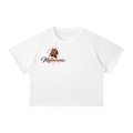 Msfbrownie Women's Mineral Wash Raglan Crop T-Shirt