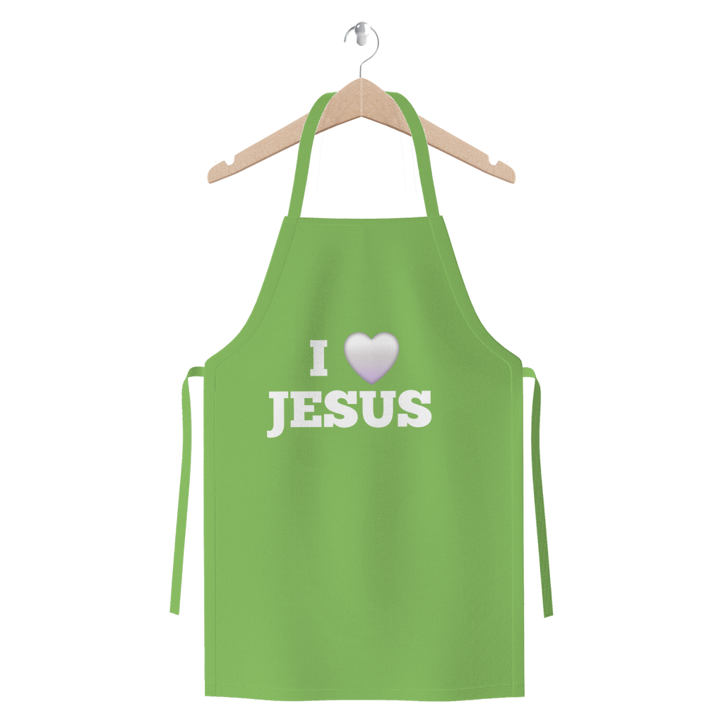 I love Jesus Apron - Premium Jersey Apron for Faith-Filled Cooking