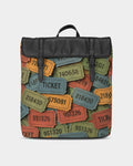 Raffle ticket Casual Flap Backpack - IAKAM