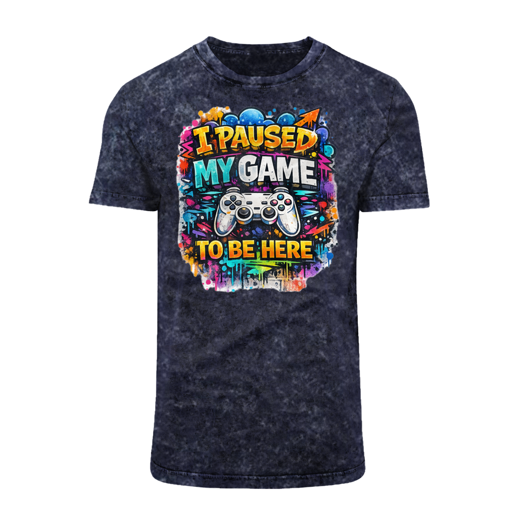 I paused my game Acid Washed T-Shirt