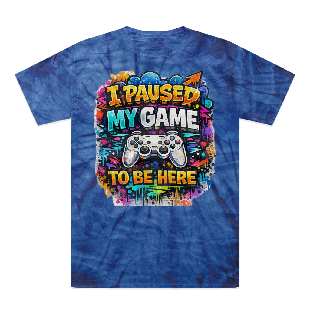 I paused my game Tonal Spider Tie-Dye T-Shirt