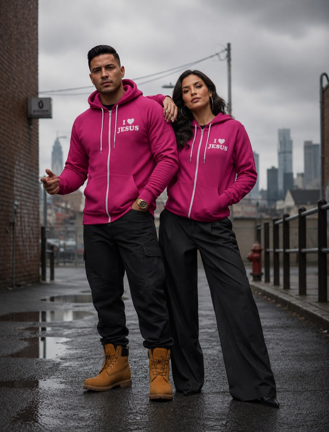 I love Jesus Zip Hoodie for Adults - Classic Design and Comfort