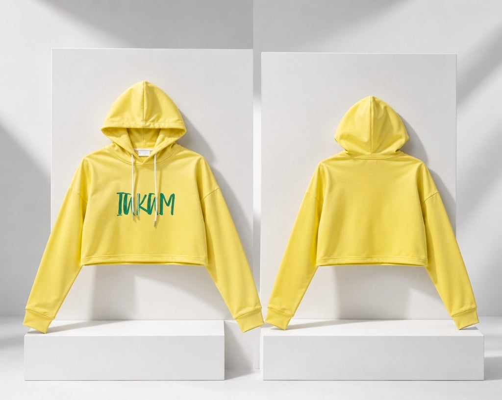 Yella Day Women's Cropped Hoodie - Stylish Comfort for Every Casual Occasion