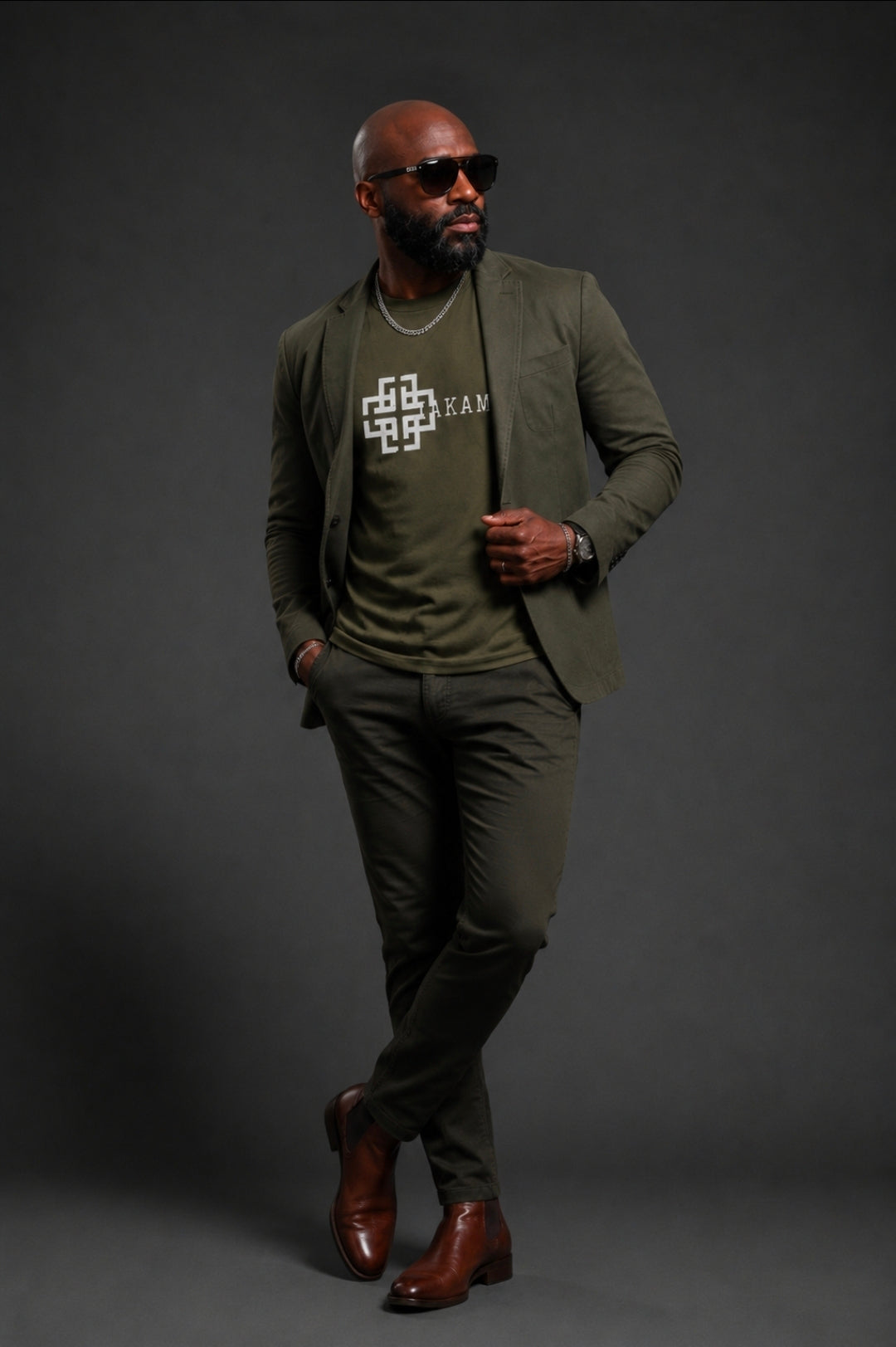 Men's Plus Size Button Up Long Sleeve Blazer