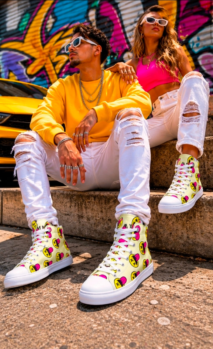 IAKAM Sucker Free High-Top Canvas Shoes - Stylish and Comfortable Footwear for All Occasions