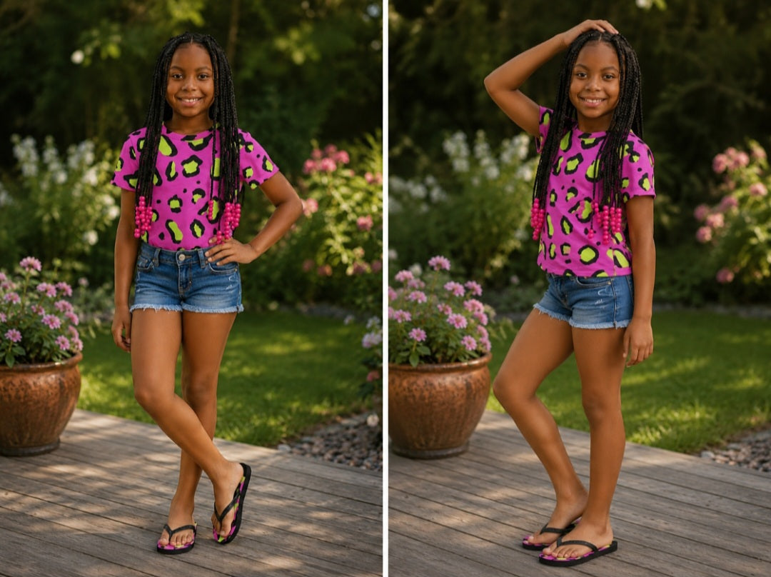 Bedrock Pink Kids Tee - Comfortable & Stylish Apparel for Young Trendsetters