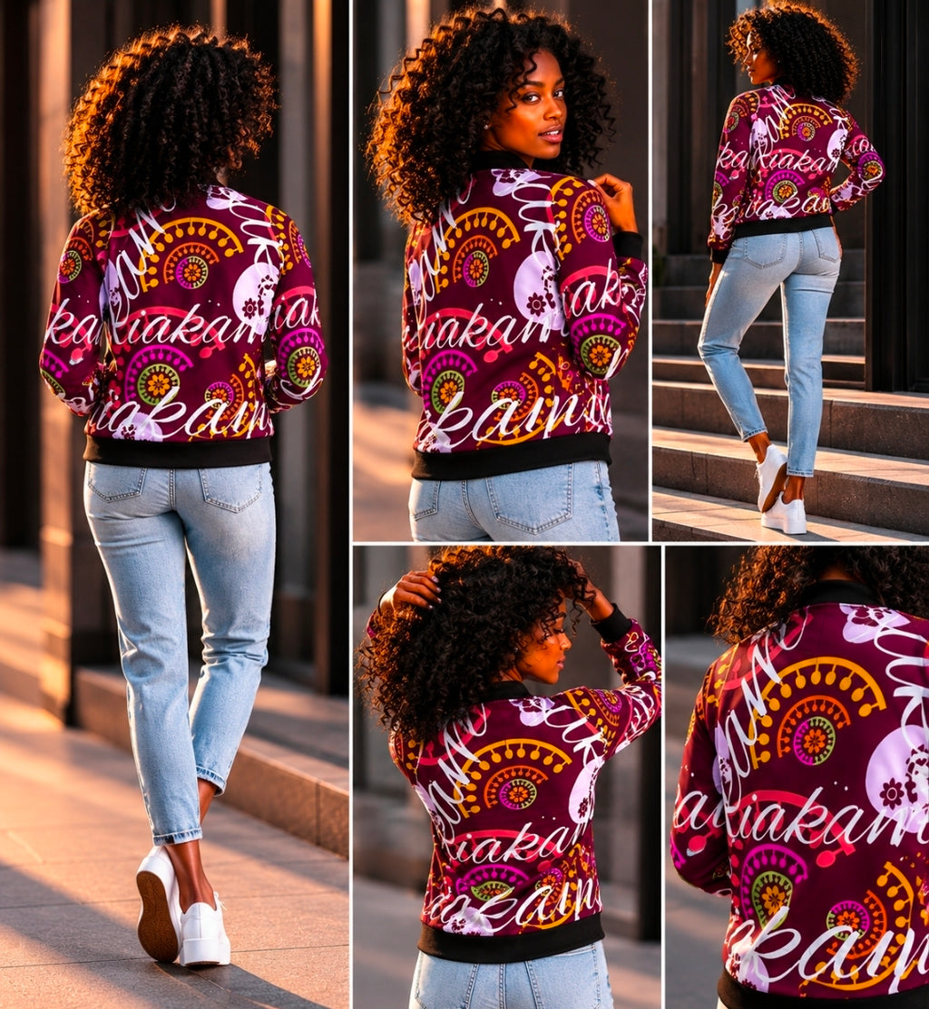 Crazy Skull 1 Women's Bomber Jacket