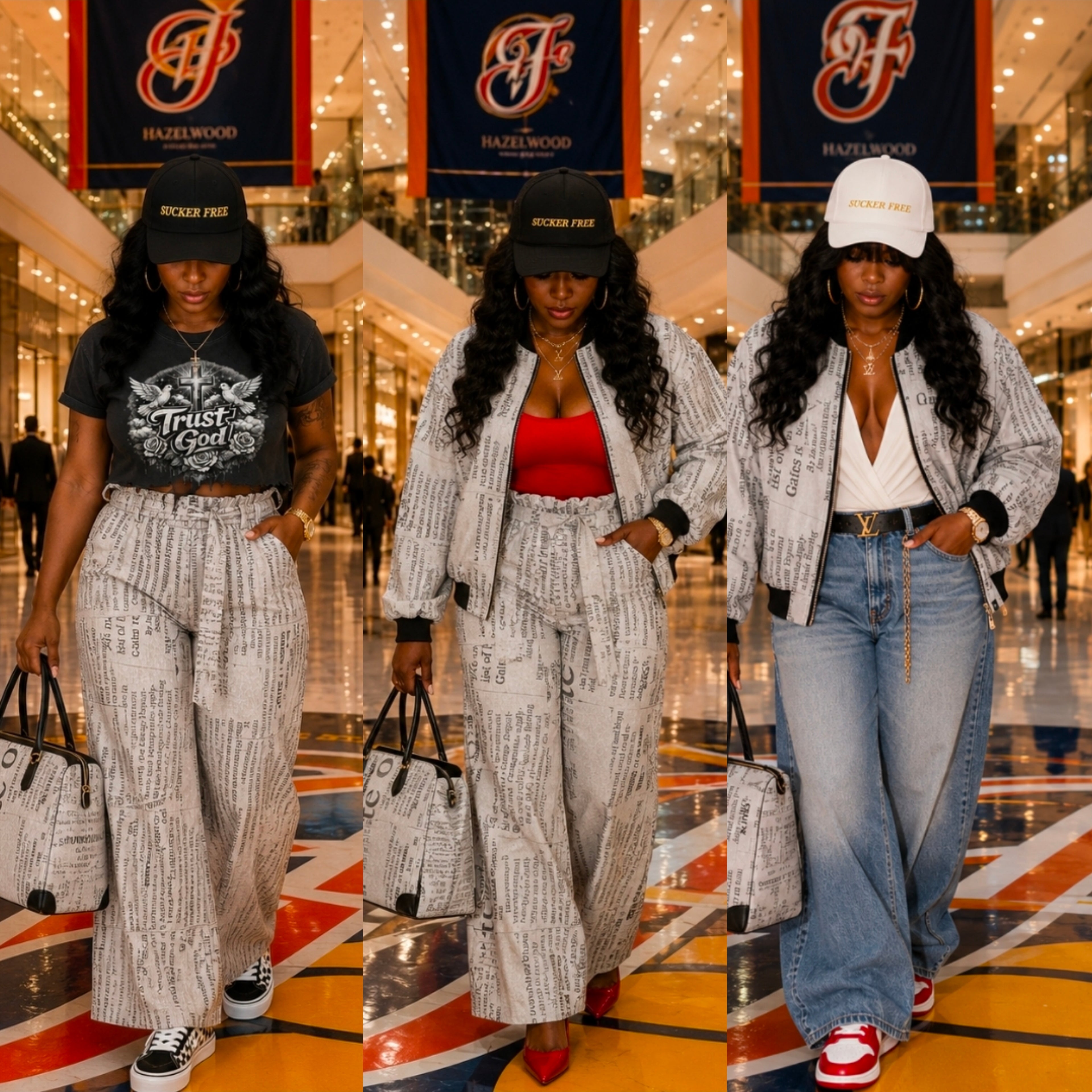 Vintage White Women's Bomber Jacket