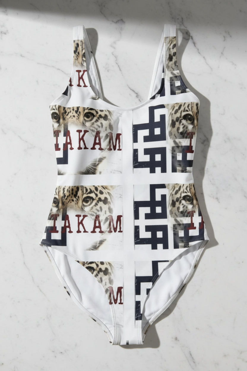 Co Kam Women's All-Over Print One-Piece Swimsuit