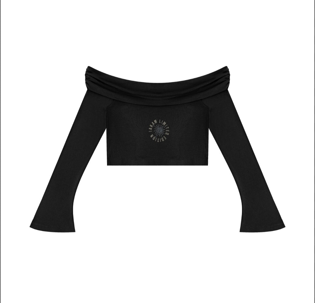Elevate Your Look with the IAKAM Women's Off-the-Shoulder Crop T-Shirt