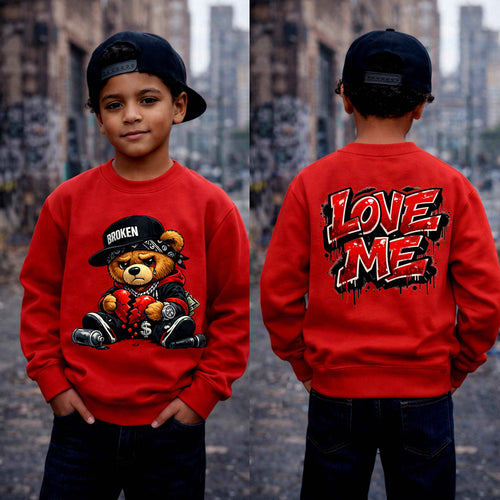 Broken Hearted Bear Classic Kids Sweatshirt