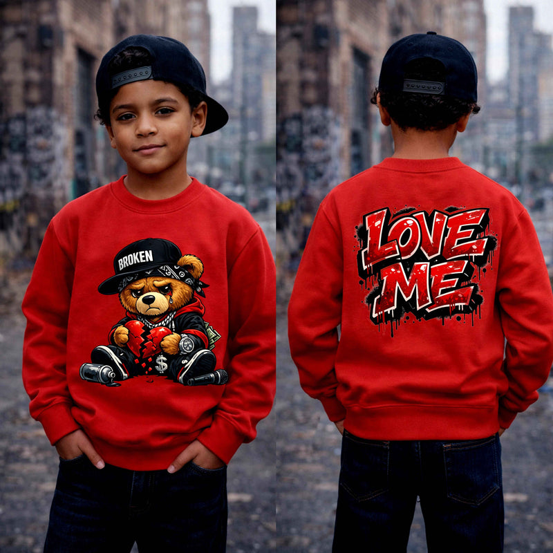 Broken Hearted Bear Classic Kids Sweatshirt
