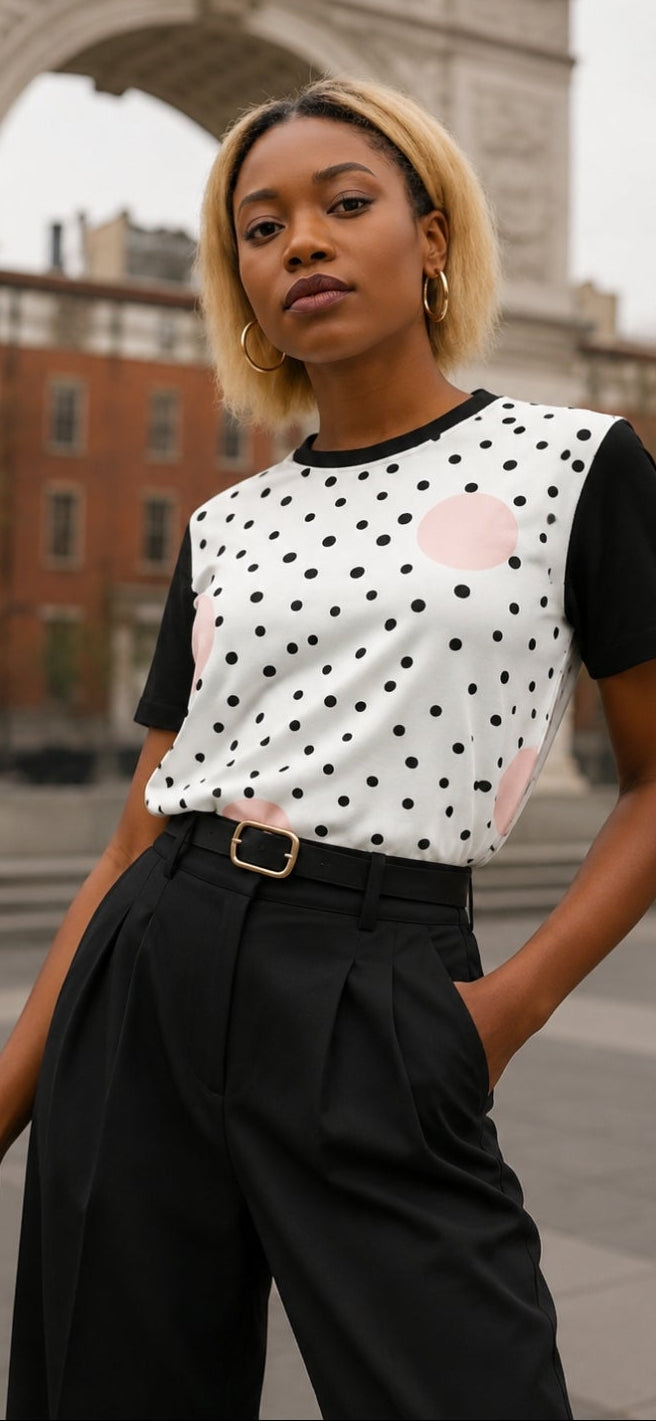 PRETTY Classic Panel T-Shirt for Effortless Style and Comfort