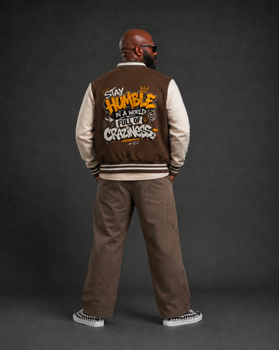 Fuse982 Two-Tone Fleeced Varsity Jacket