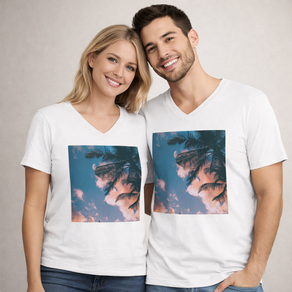 Tropical Premium V-Neck T-Shirt
