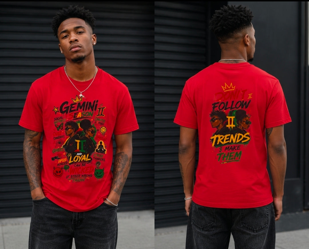 Gemini Zodiac T-Shirt - Gemini Season Graphic Tee for Trendsetters