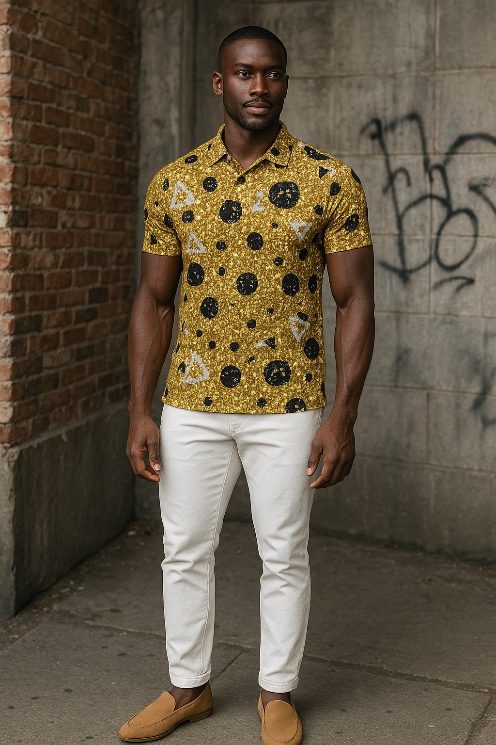 Realm Men's Slim Fit Short Sleeve Polo