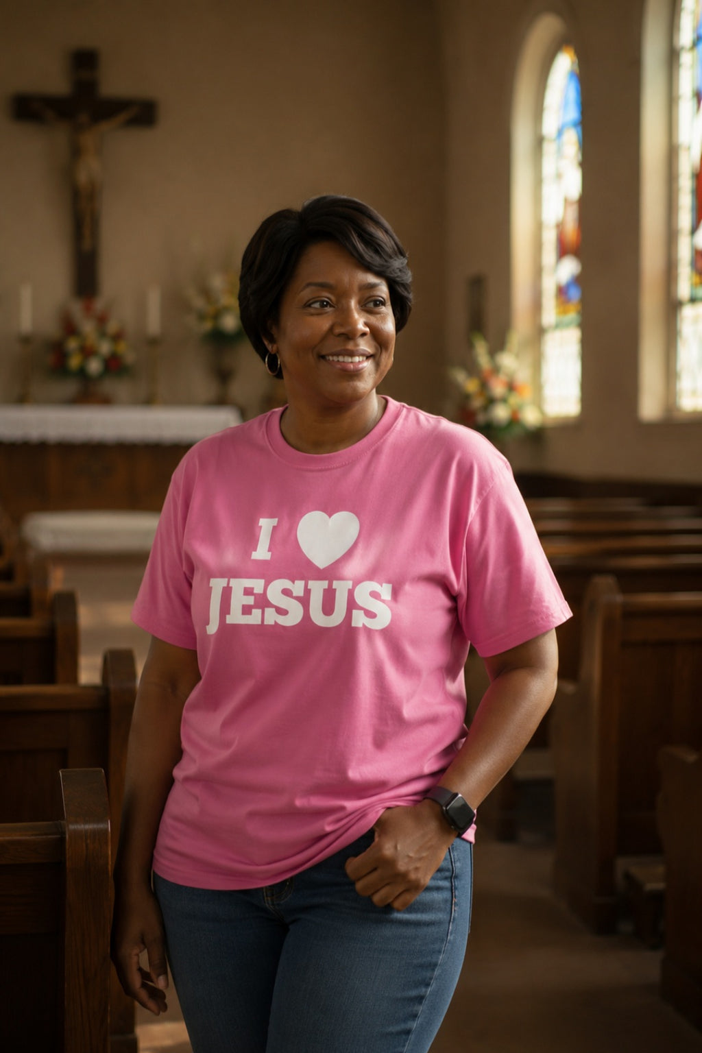 I Love Jesus T-Shirt - Classic Adult Faith-Inspired Christian Apparel