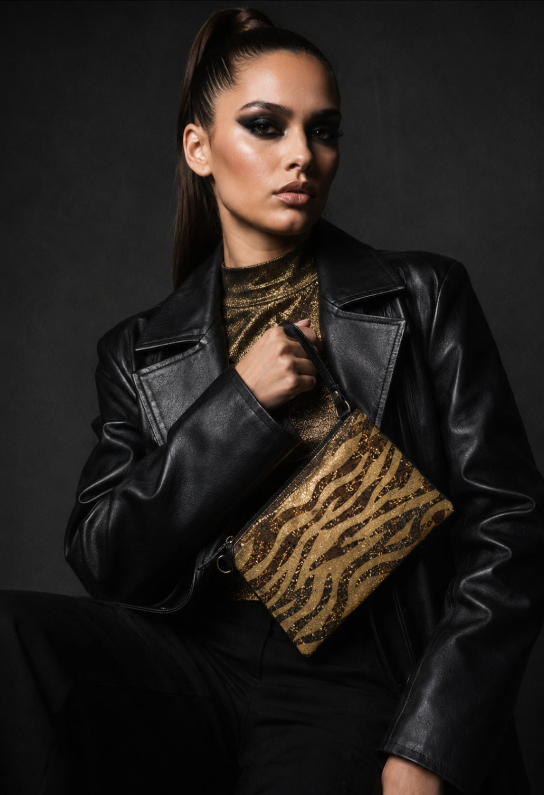 Golden Taz Wristlet