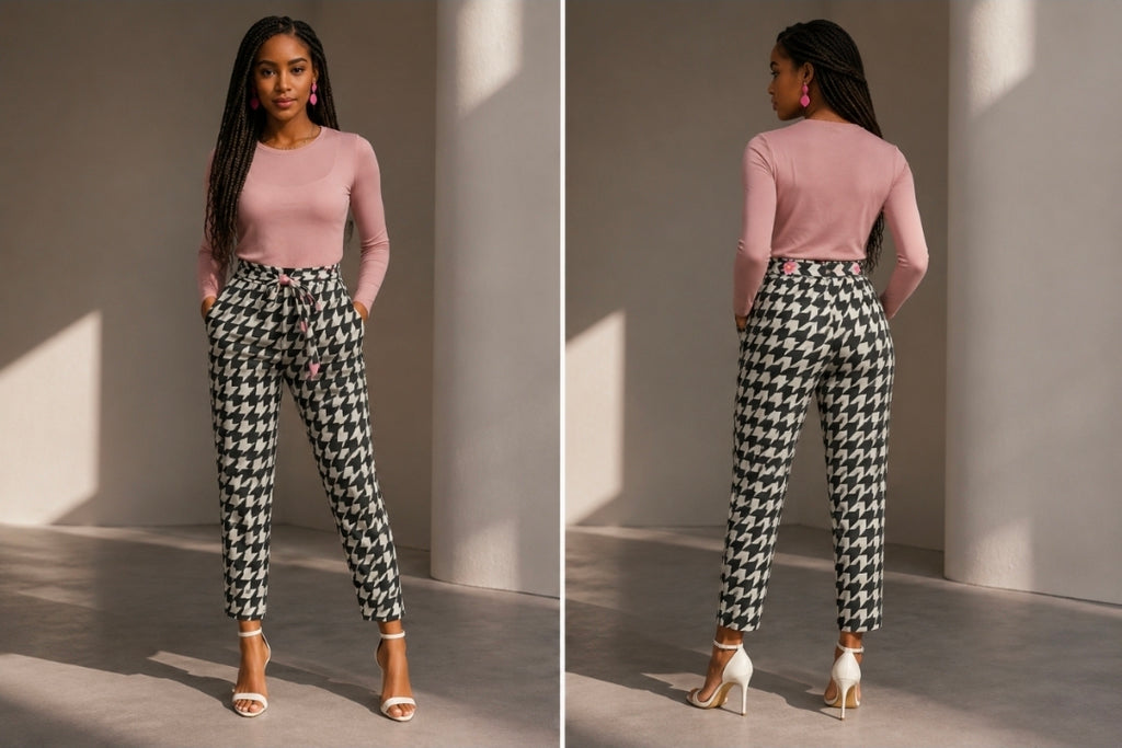 Racers Women's  Belted Tapered Pants