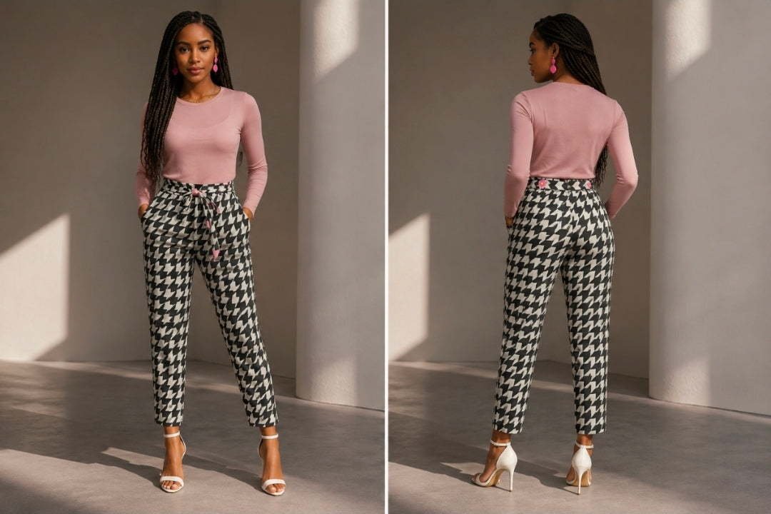 Racers Women's  Belted Tapered Pants