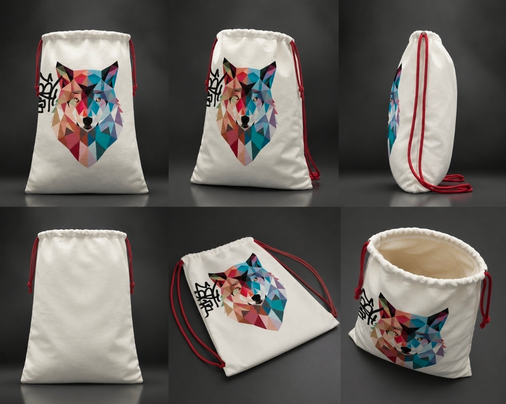 Vibes Linen Drawstring Sack
