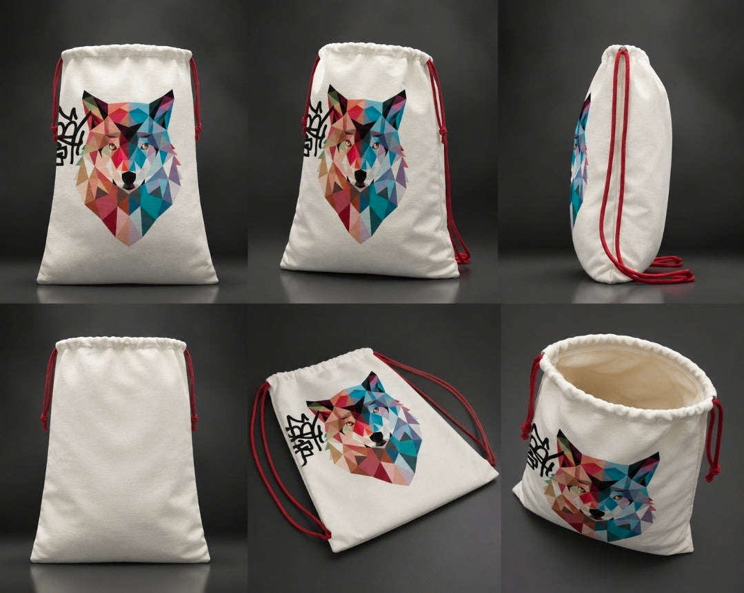 Vibes Linen Drawstring Sack