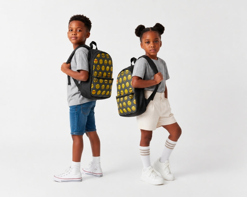 Emoji Mood Classic Faux Leather Backpack