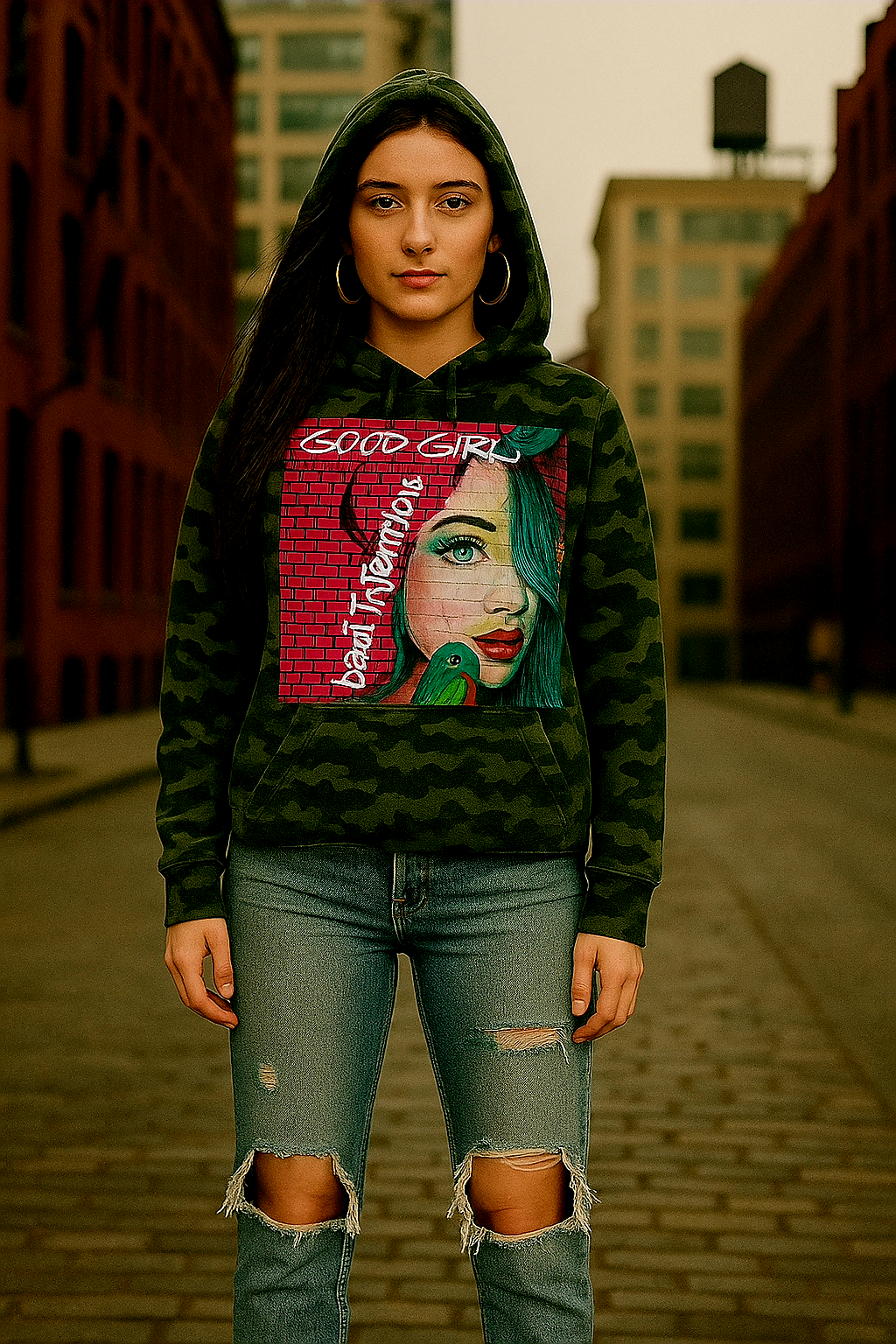 GGBI Camouflage Adult Hoodie - Stylish and Comfy Outdoor Wear