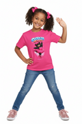 Cuddler Heroes Heavy Cotton Black Bear Ballerina Tee for Kids