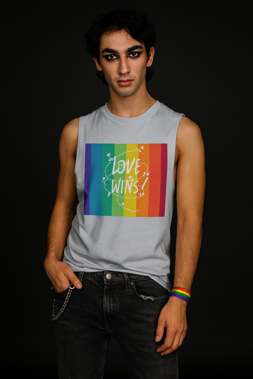 Love Wins Classic Adult Muscle Top