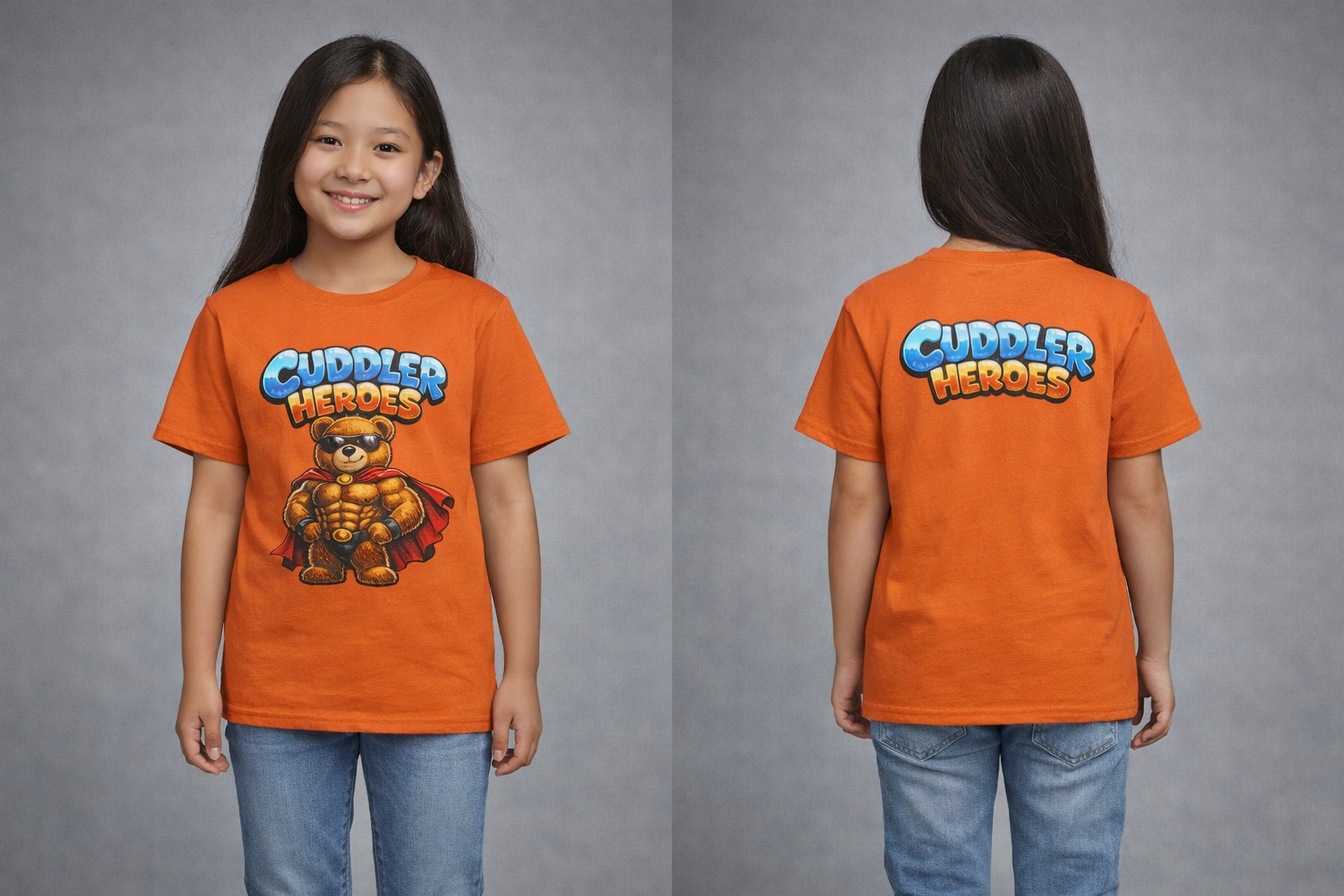 Kids Cuddler Heroes Superhero Teddy T-Shirt for Boys & Girls