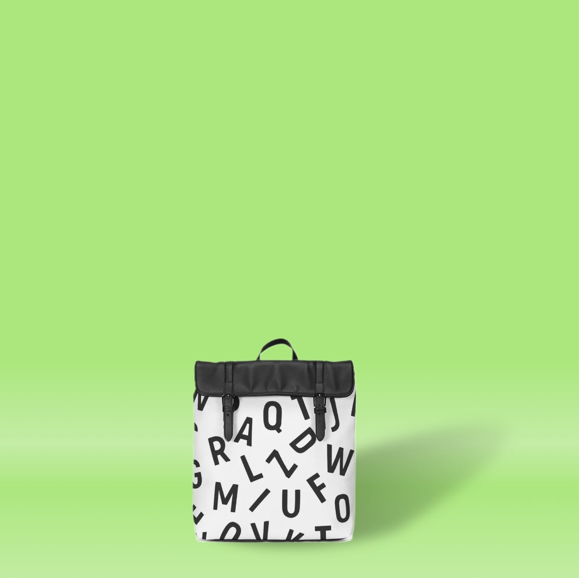 Scram Alphabet  Casual Flap Backpack - IAKAM