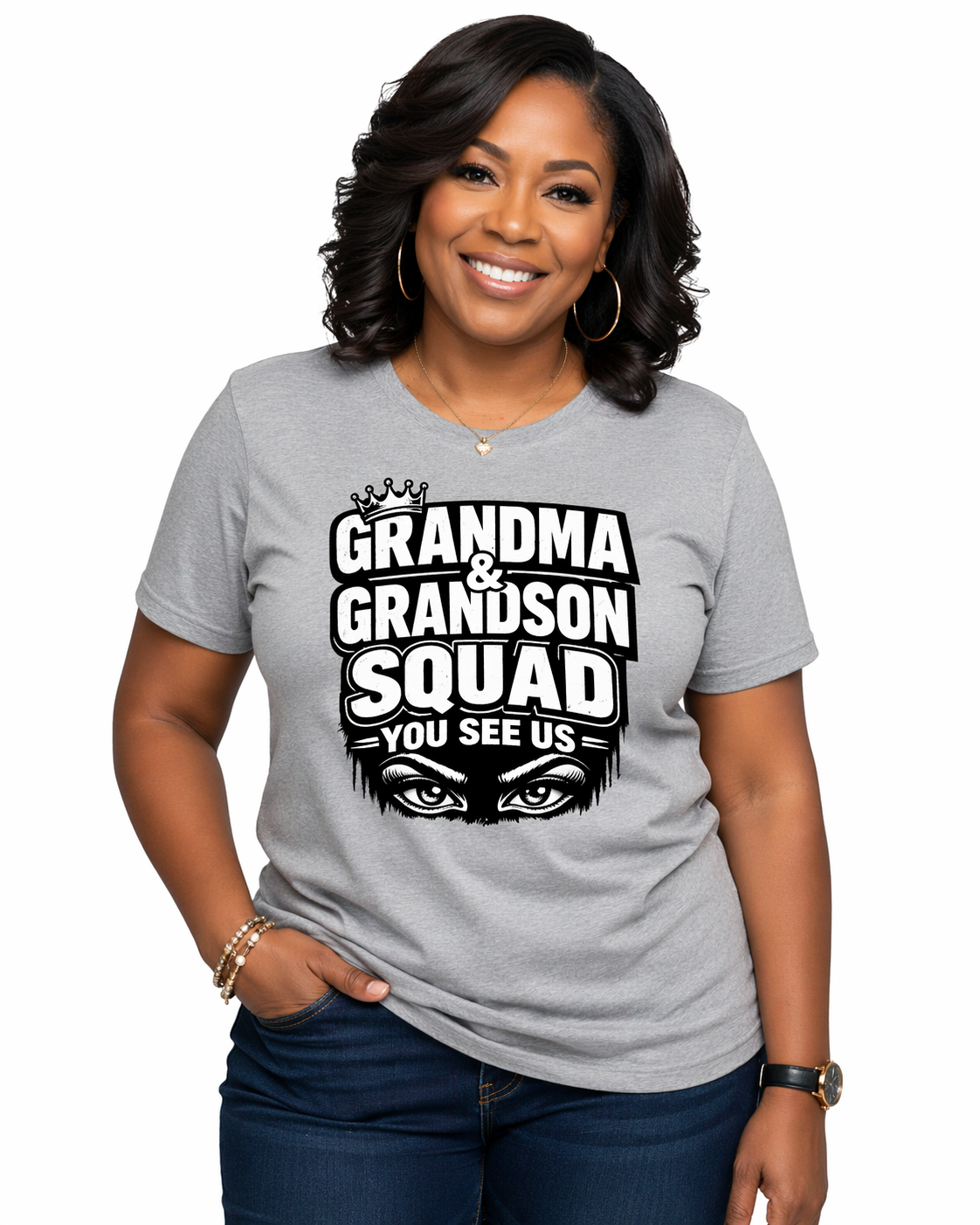 Grandma & Grandson Squad T-Shirt — Matching Family Gift for Grandparents