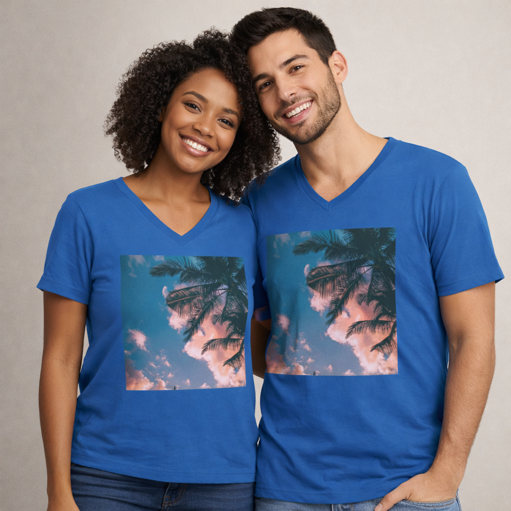 Tropical Premium V-Neck T-Shirt