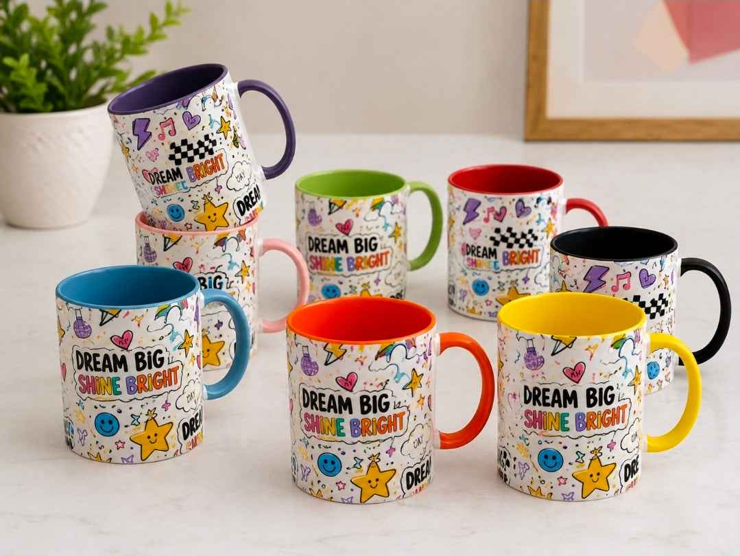 Dream Big Shine Bright Mug - Your Daily Dose of Inspiration in Every Sip