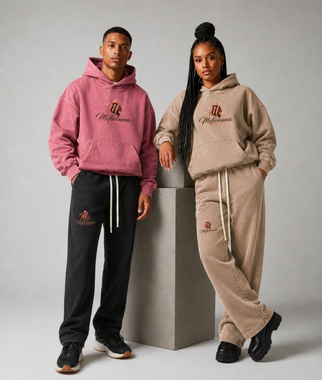 Msfbrownie Washed Loose Cotton Hoodie