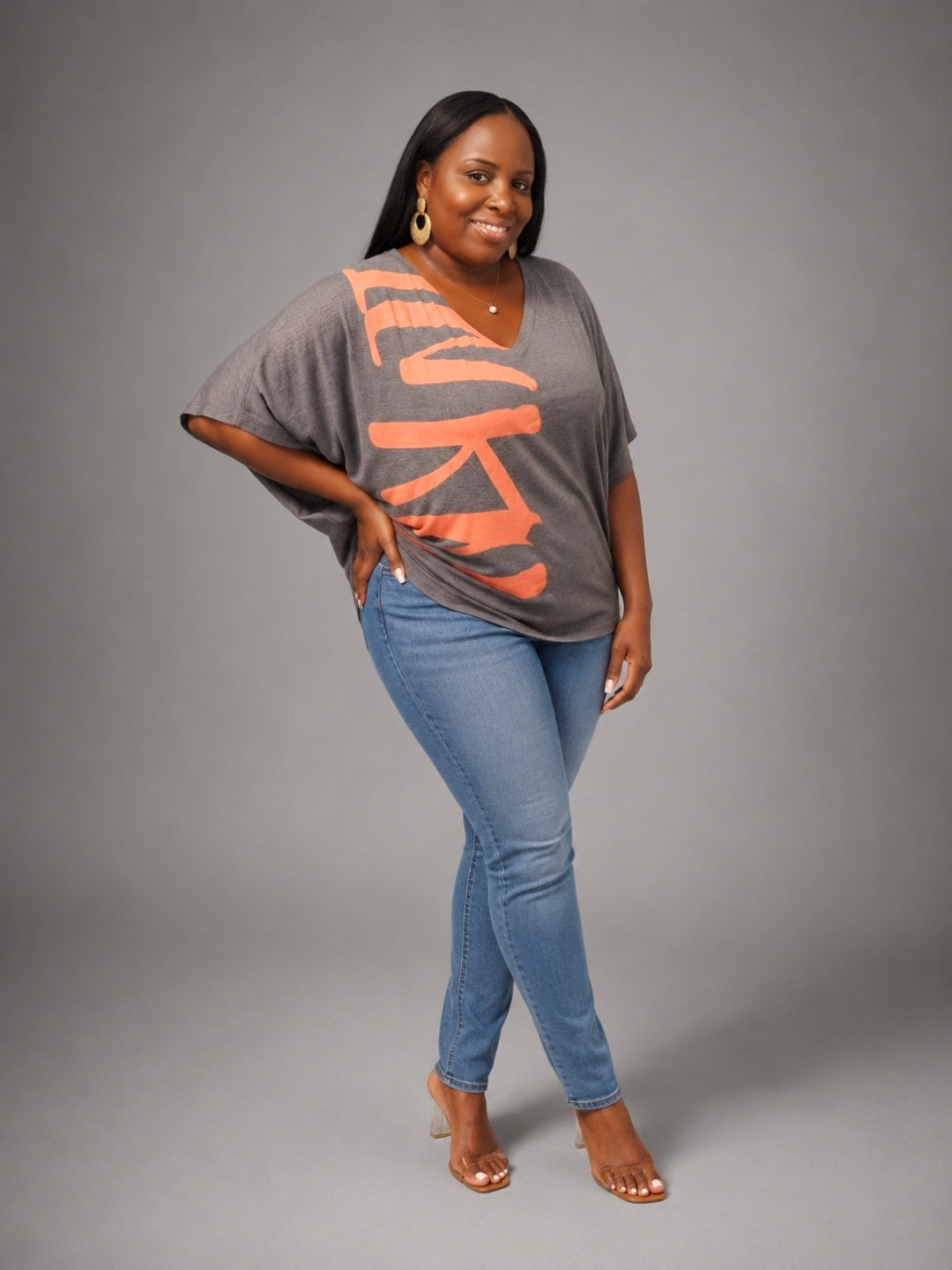 IAKAM RED Batwing Top – Stylish and Comfortable Women's Fashion