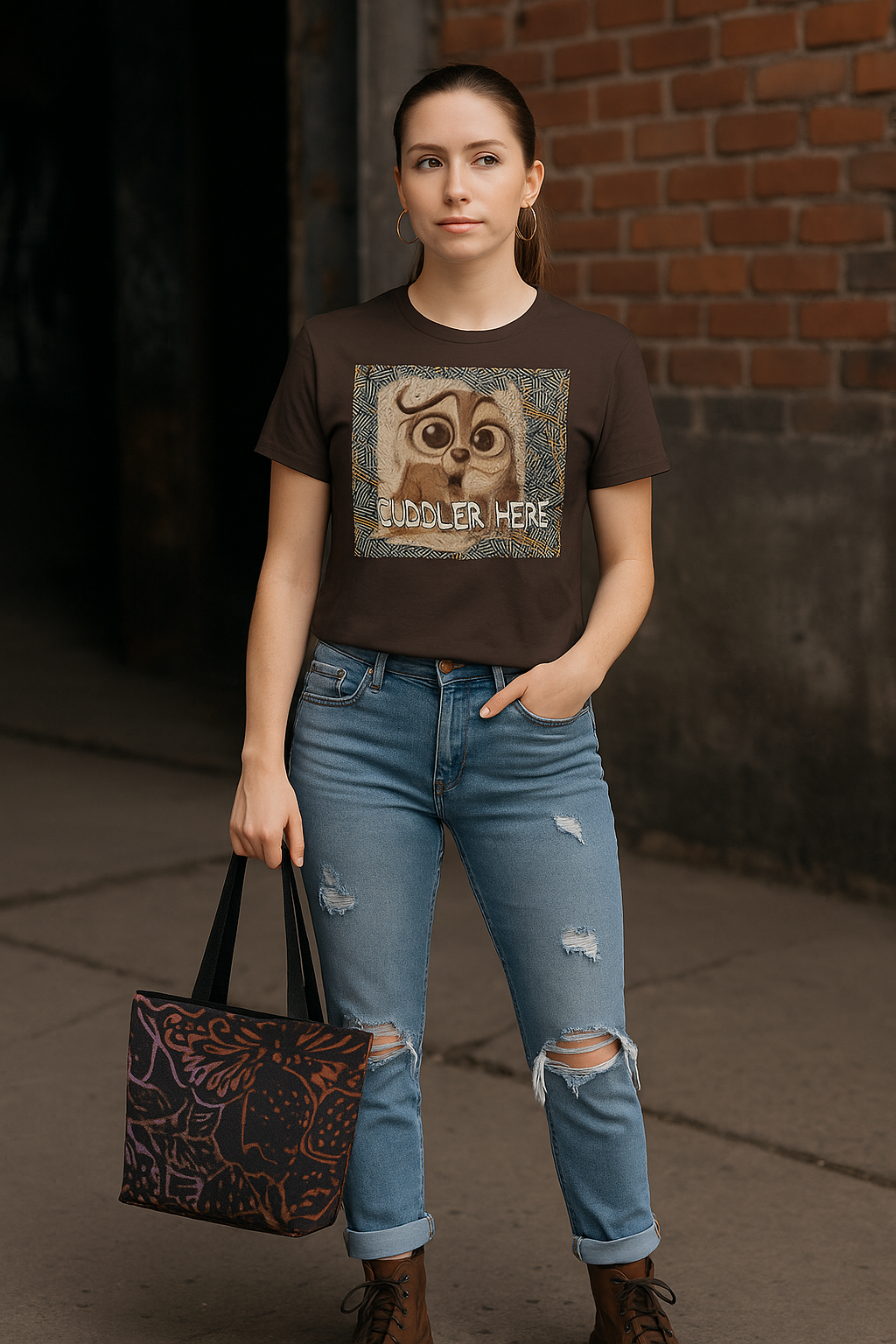 Cuddler Classic Adult T-Shirt Printed - IAKAM