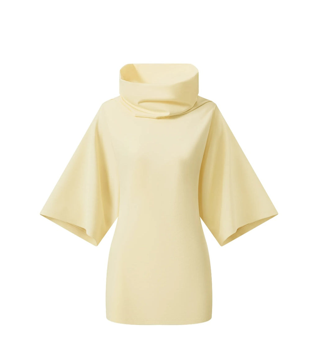 Women’s Turtleneck Batwing T-Shirt Dress