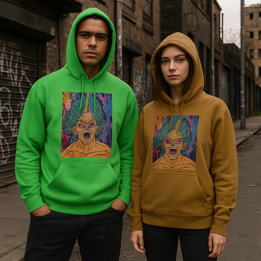 Green Saiyan Premium Adult Hoodie
