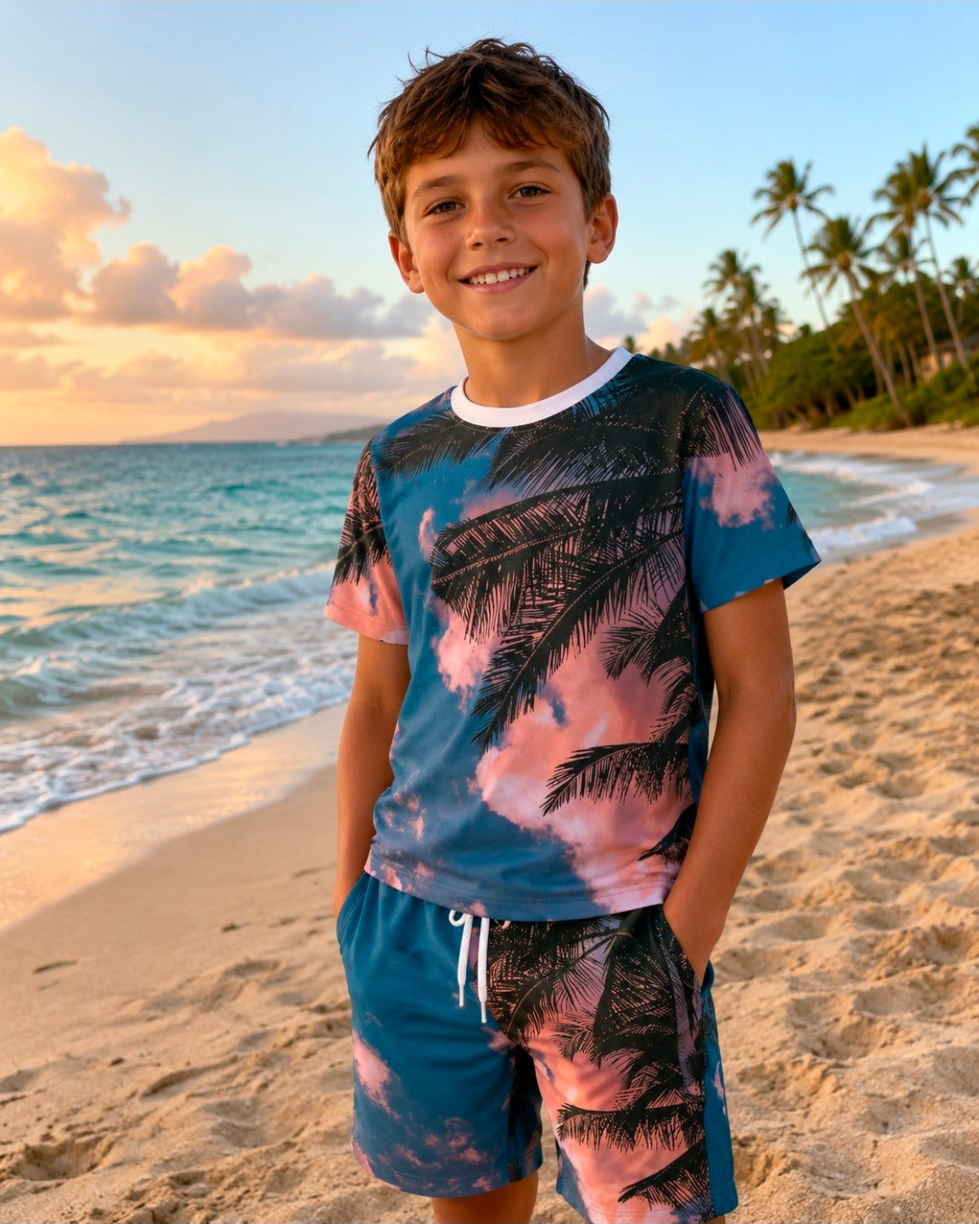 Tropical Swim Trunks for Boys - Perfect Summer Fun