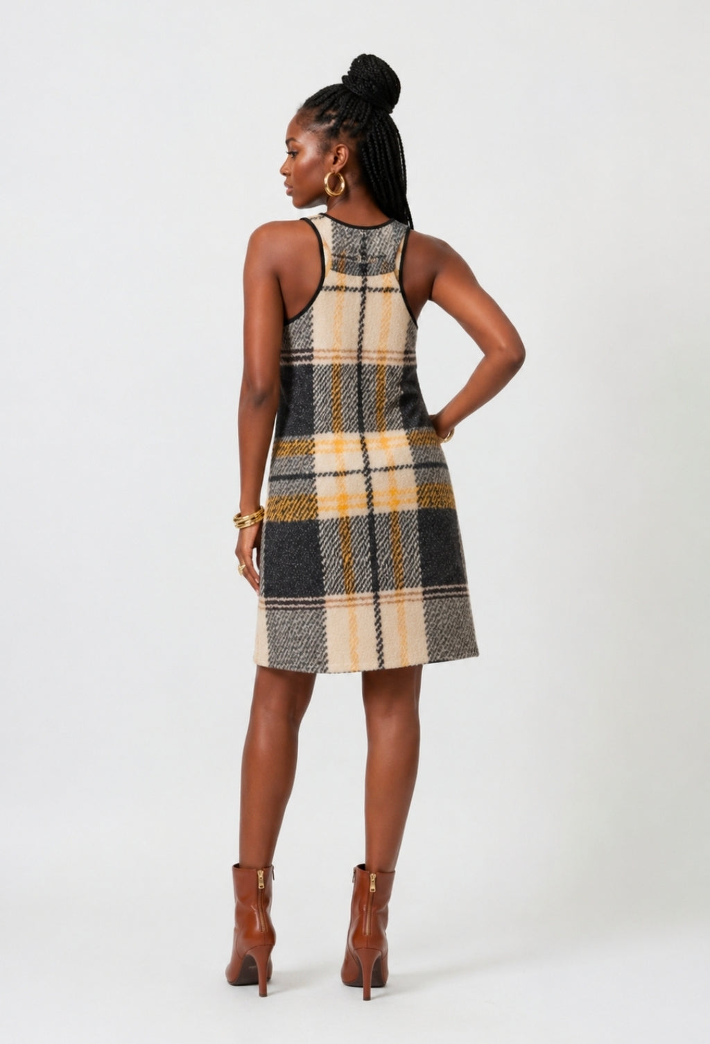 Plaid Racerback Dress for Effortless Style and Comfort