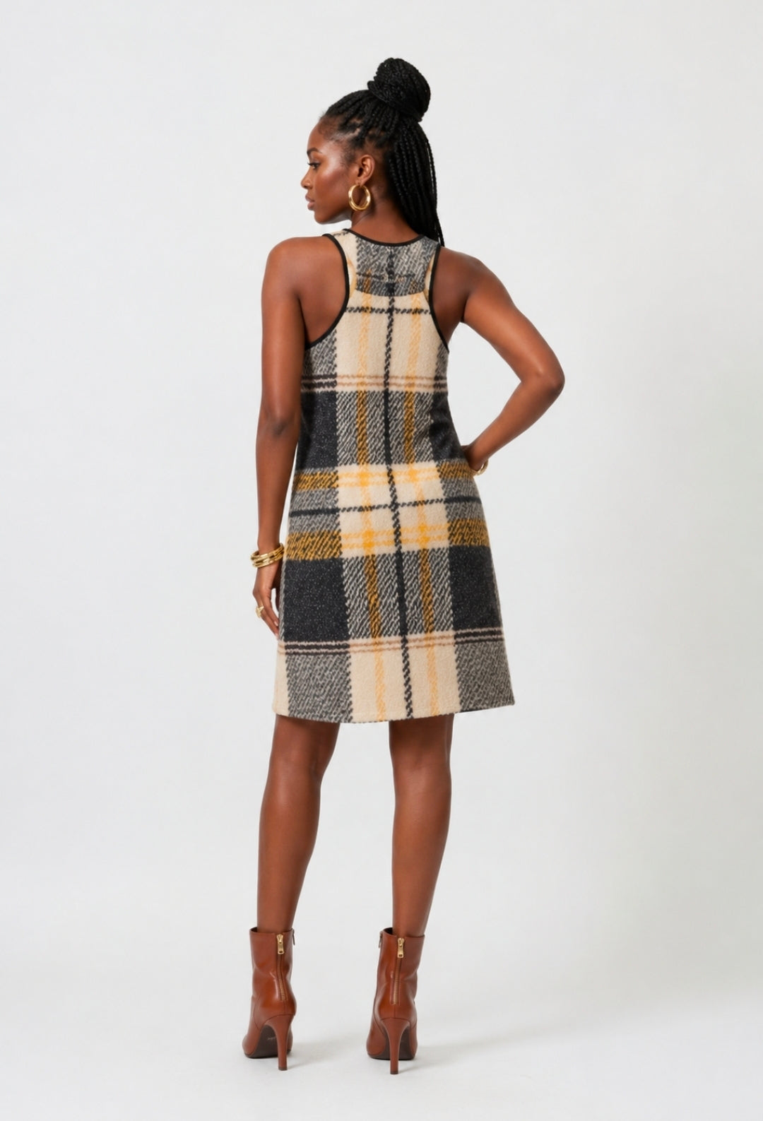 Plaid Racerback Dress for Effortless Style and Comfort